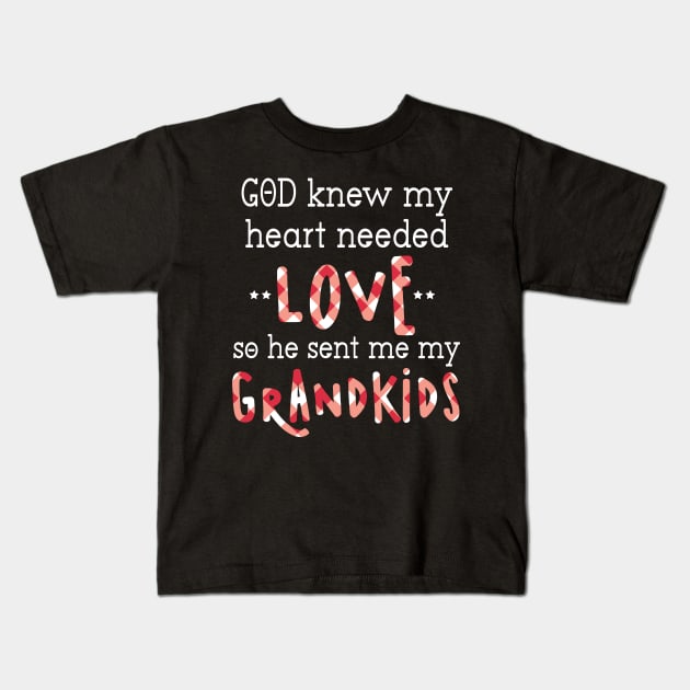 God knew my heart needed love Kids T-Shirt by Hinokart